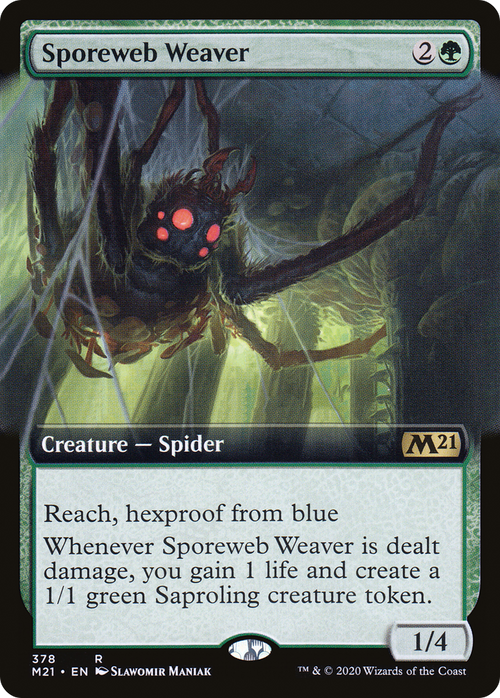 Sporeweb Weaver (Extended Art) (M21-378) - Core Set 2021: (Extended Art)
