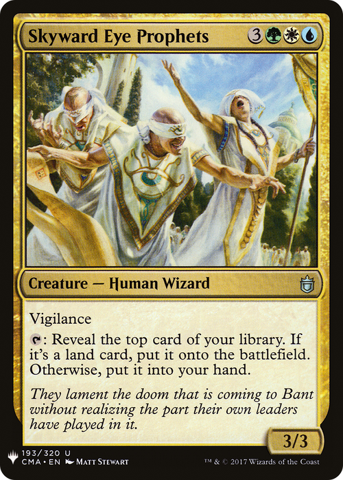 Skyward Eye Prophets (LIST-CMA-193) - The List