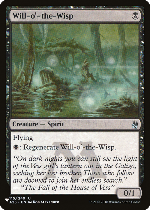 Will-o'-the-Wisp (PLST-A25-115) - The List