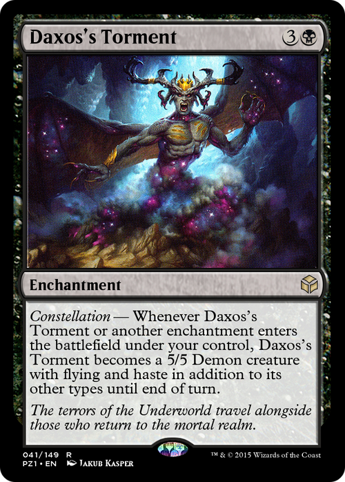 Daxos's Torment (PZ1-041) - Legendary Cube Prize Pack Foil