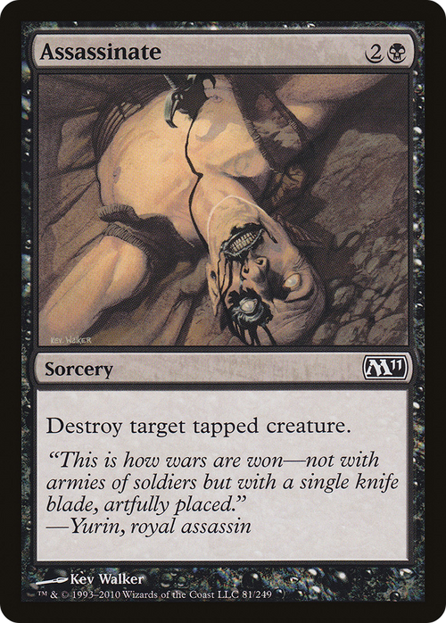 Assassinate (M11-081) - Magic 2011 Foil