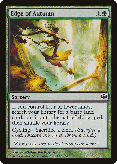 Edge of Autumn (DDG-025) - Duel Decks: Knights vs. Dragons