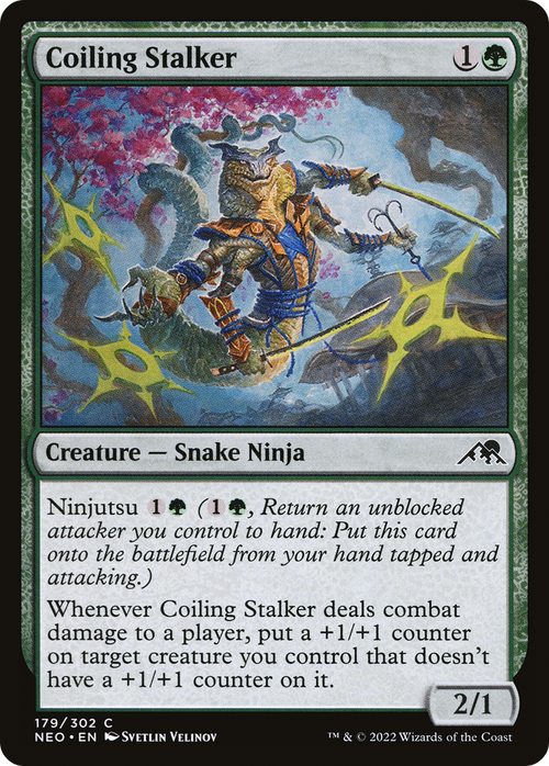 Coiling Stalker (NEO-179) - Kamigawa: Neon Dynasty