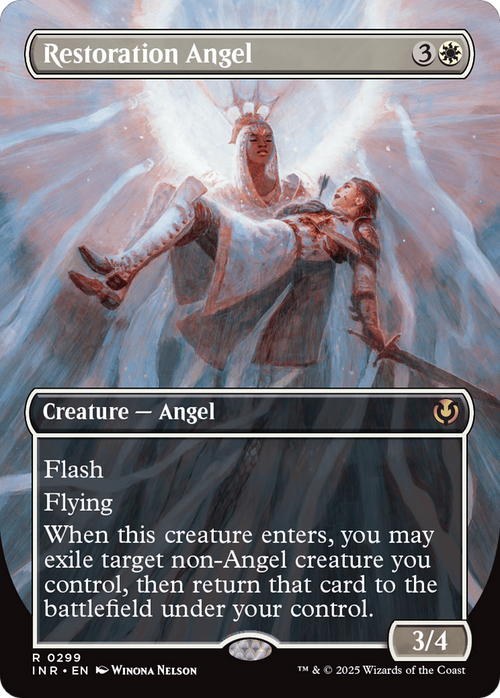 Restoration Angel (Borderless) (INR-299) - Innistrad Remastered Foil