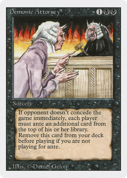 Demonic Attorney (3ED-) - Revised Edition