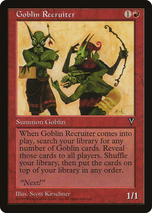Goblin Recruiter (VIS-) - Visions
