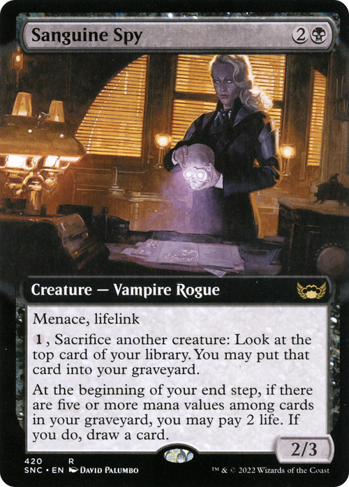 Sanguine Spy (Extended Art) (SNC-420) - Streets of New Capenna: (Extended Art) Foil