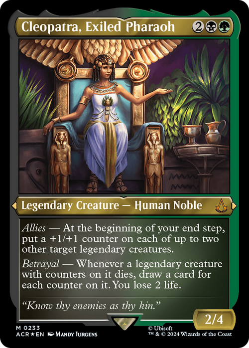 Cleopatra, Exiled Pharaoh (Foil Etched) (ACR-233) - Assassin's Creed Foil