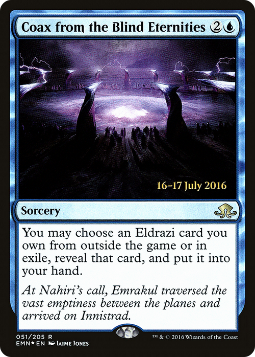 Coax from the Blind Eternities (PRE-51S) - Eldritch Moon Promos Foil