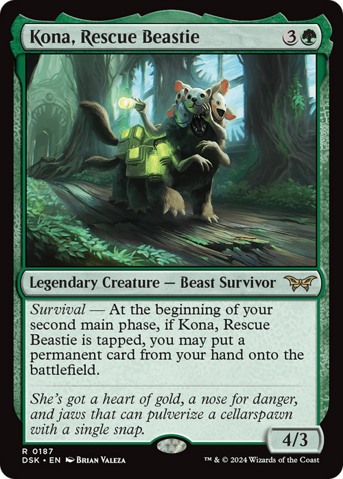 Kona, Rescue Beastie (0187) (DSK-187) - Duskmourn: House of Horror