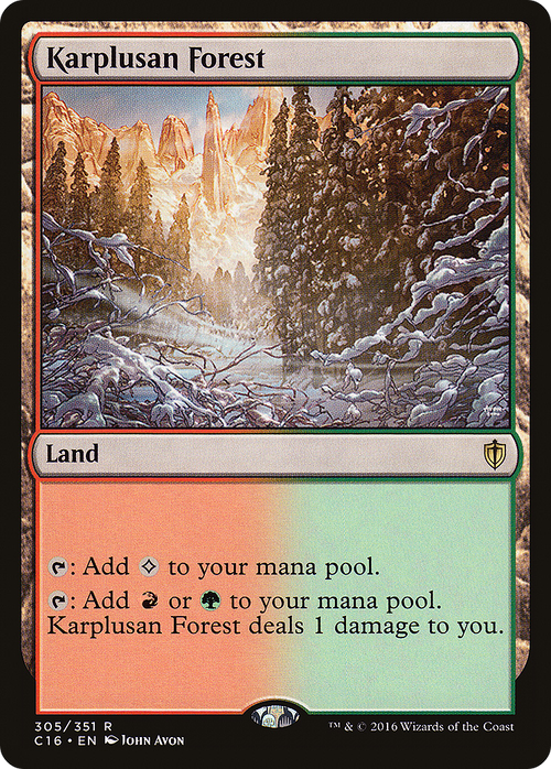 Karplusan Forest (C16-305) - Commander 2016