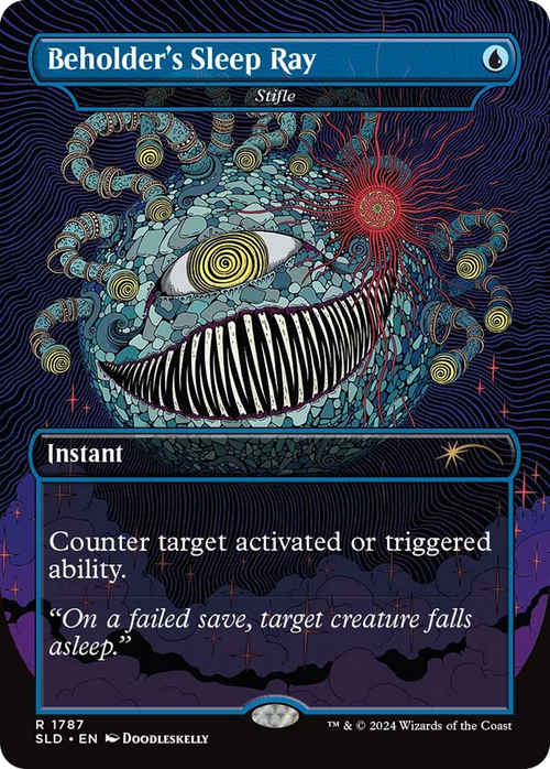 Beholder's Sleep Ray - Stifle (SLD-1787) - Secret Lair Drop / Beholder's Sleep Ray (Borderless)