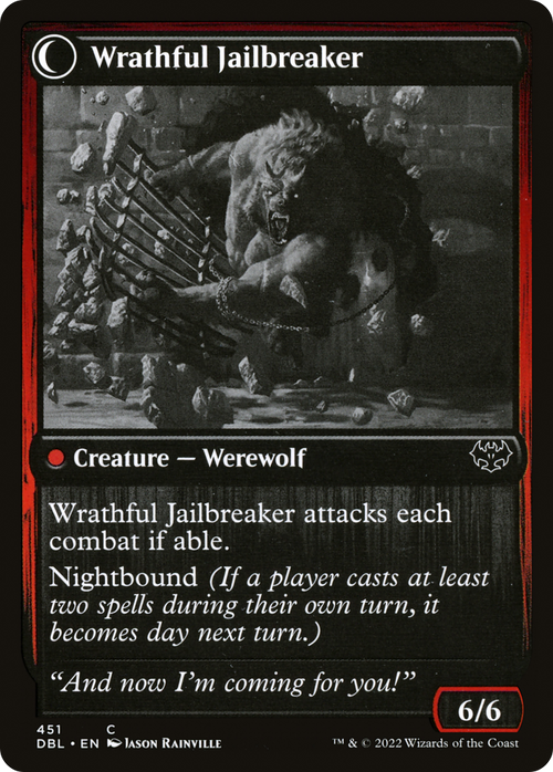 Weary Prisoner (DBL-451) - Innistrad: Double Feature: (Double Faced Transform) Foil