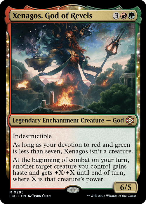Xenagos, God of Revels (LCC-295) - The Lost Caverns of Ixalan Commander: (enchantment)