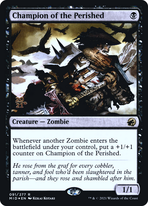 Champion of the Perished (PRE-91S) - Innistrad: Midnight Hunt Promos Foil