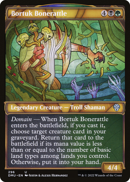 Bortuk Bonerattle (Showcase) (DMU-296) - Dominaria United: (Showcase) Foil