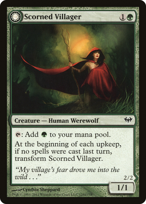 Scorned Villager (DKA-125) - Dark Ascension: (Double Faced Transform)