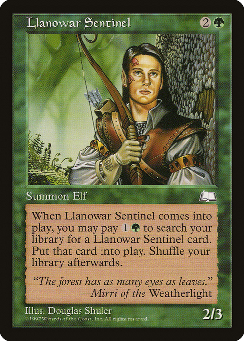 Llanowar Sentinel (WTH-) - Weatherlight
