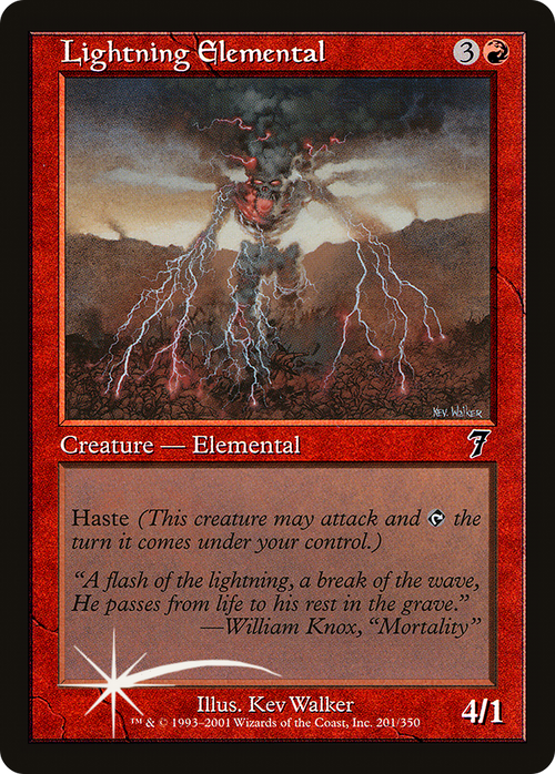 Lightning Elemental (7ED-201) - 7th Edition
