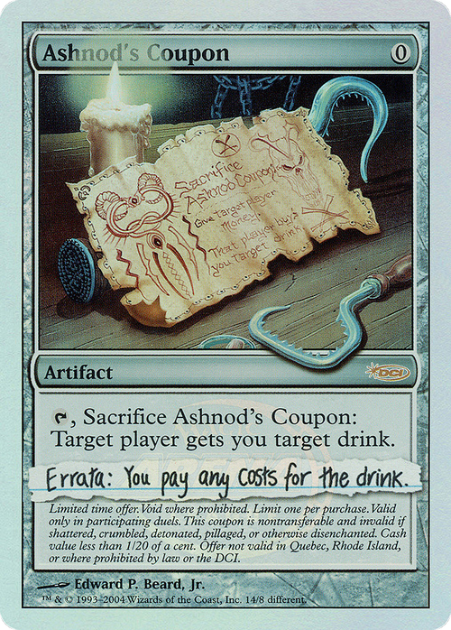 Ashnod's Coupon (ARENA-014) - Arena League 2004 Foil