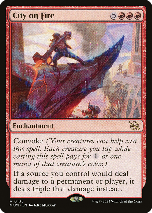 City on Fire (MOM-135) - March of the Machine Foil