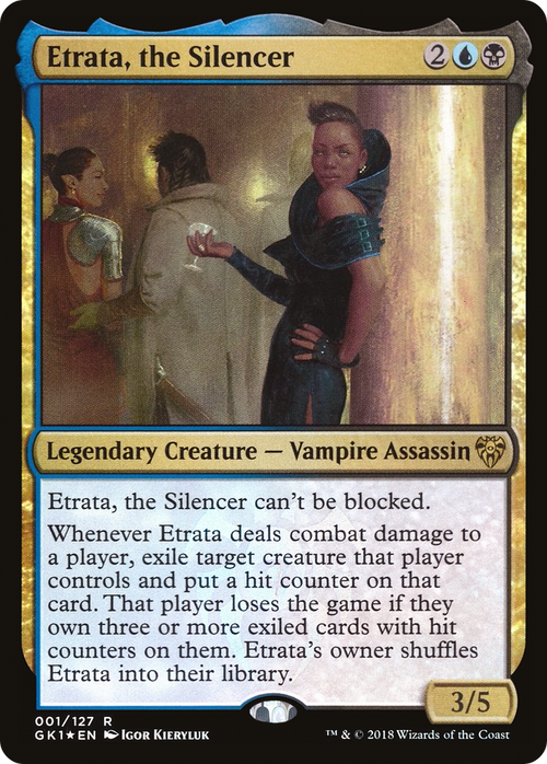Etrata, the Silencer (GR1-001) - GRN Guild Kit Foil