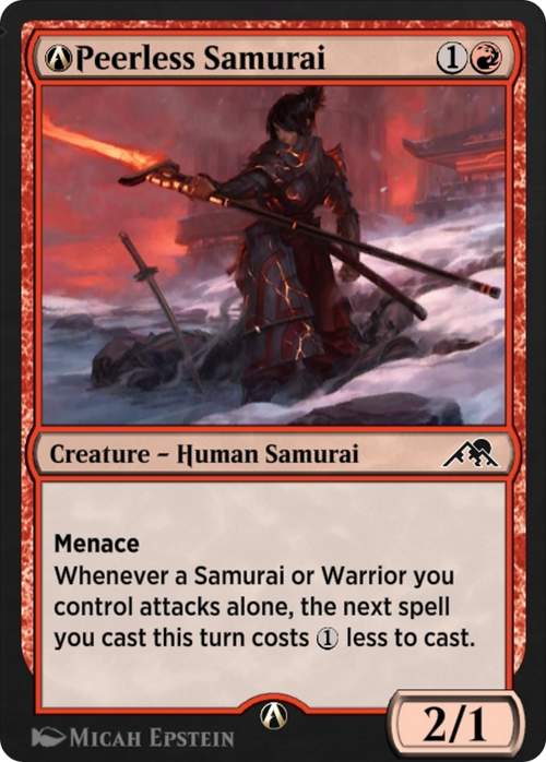 A-Peerless Samurai (NEO-A-156) - Kamigawa: Neon Dynasty