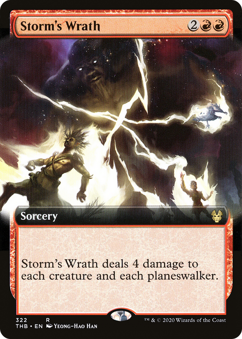 Storm's Wrath (Extended Art) (THB-322) - Theros Beyond Death: (Extended Art)
