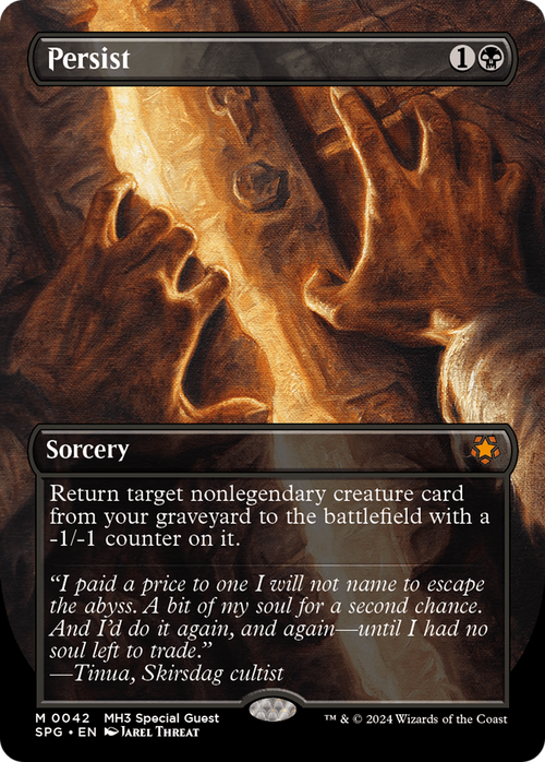 Persist (Borderless) (SPG-042) - Special Guests Foil