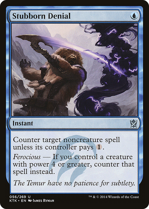 Stubborn Denial (KTK-056) - Khans of Tarkir Foil