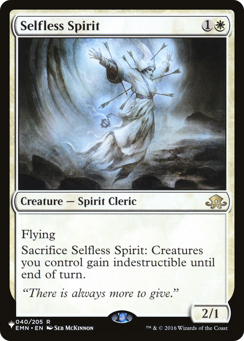 Selfless Spirit (LIST-040/205) - The List