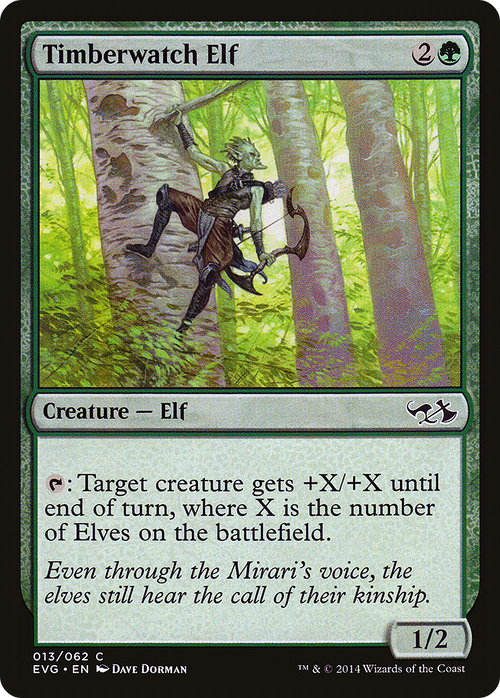 Timberwatch Elf (DD3-013) - Duel Decks Anthology: Elves vs. Goblins Foil