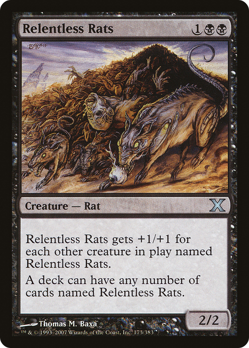 Relentless Rats (10E-173) - Tenth Edition Foil