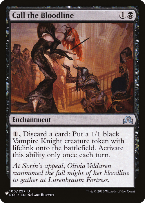 Call the Bloodline (LIST-SOI-103) - The List