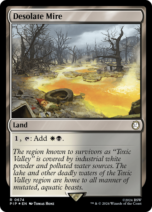 Desolate Mire (Surge Foil) (PIP-674) - Fallout Foil