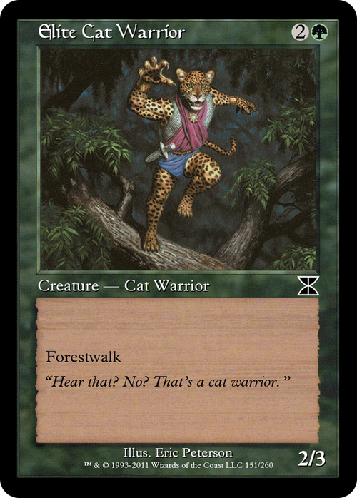 Elite Cat Warrior (ME4-151) - Masters Edition IV Foil