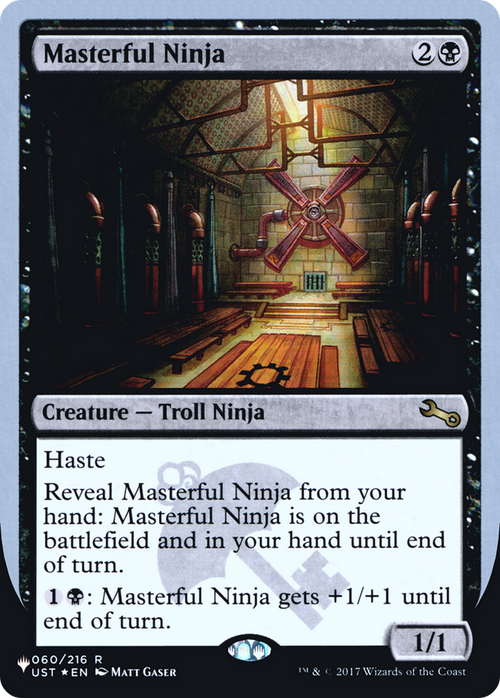 Masterful Ninja (LIST-060/216) - The List (Unfinity Foil Edition) Foil