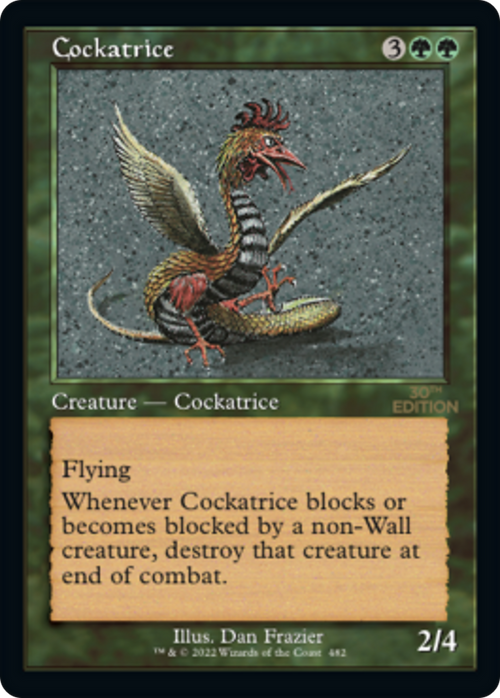 Cockatrice (Retro Frame) (30A-482) - 30th Anniversary Edition