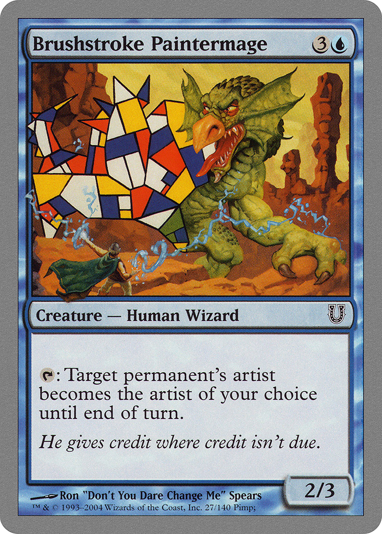 Brushstroke Paintermage (UNH-027) - Unhinged