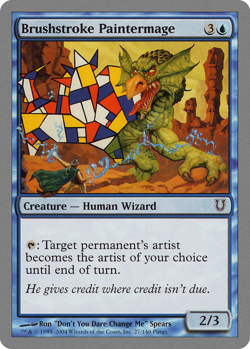 Brushstroke Paintermage (UNH-027) - Unhinged Foil
