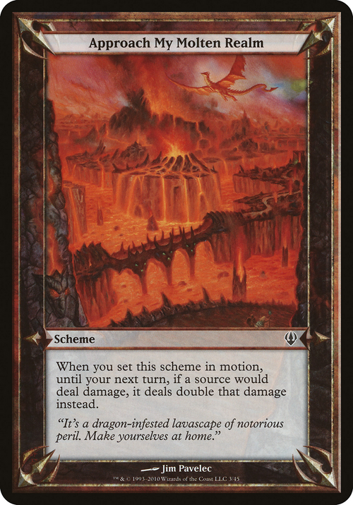 Approach My Molten Realm (Archenemy) (OVER-03★) - Archenemy Schemes
