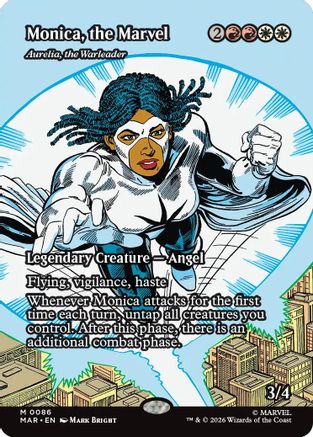 Monica, the Marvel - Aurelia, the Warleader (Borderless) (MAR-086) - Marvel Universe Eternal-Legal