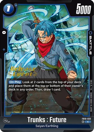 Trunks : Future - FB10-033 (FB10-033) - Cross Force Release Event Cards
