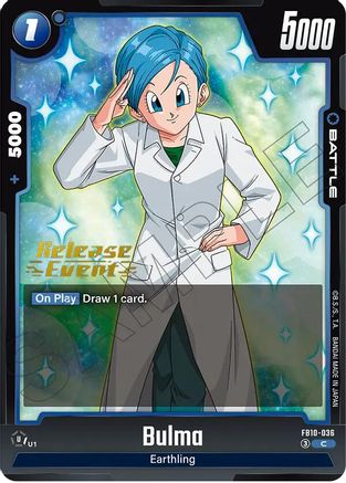 Bulma (FB10-036) - Cross Force Release Event Cards
