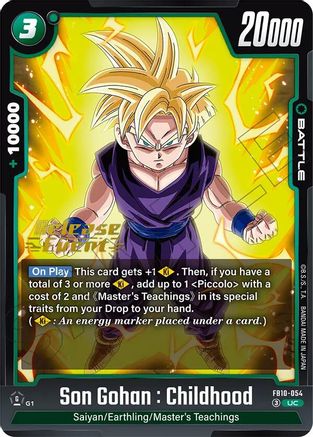 Son Gohan : Childhood - FB10-054 (FB10-054) - Cross Force Release Event Cards