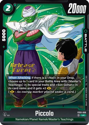 Piccolo - FB10-068 (FB10-068) - Cross Force Release Event Cards