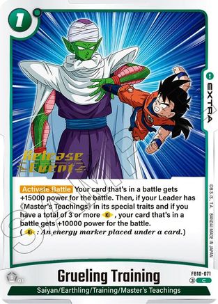 Grueling Training (FB10-071) - Cross Force Release Event Cards