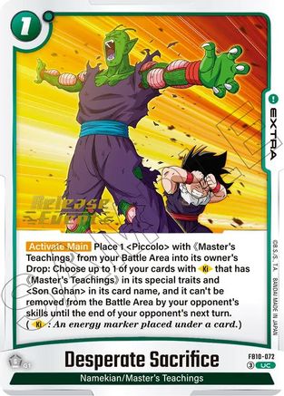 Desperate Sacrifice (FB10-072) - Cross Force Release Event Cards