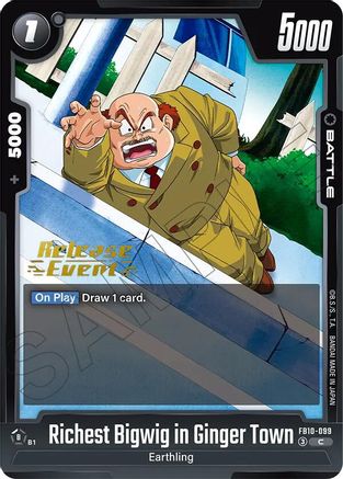 Richest Bigwig in Ginger Town (FB10-099) - Cross Force Release Event Cards