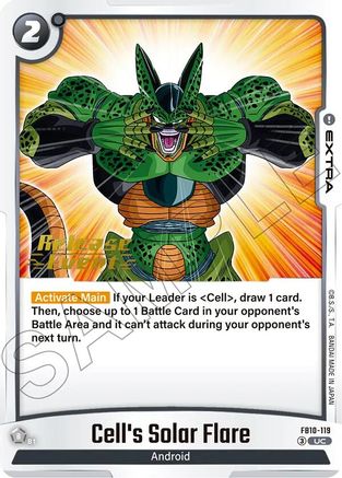 Cell's Solar Flare (FB10-119) - Cross Force Release Event Cards